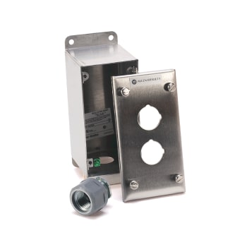 Caja Para Botones Pulsadores, 2 Orificios, Acero Inoxidable, cubo de 1 ...